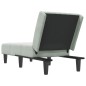 vidaXL Chaiselongue Hellgrau Samt vidaXL Chaiselongue Hellgrau Samt