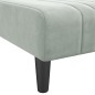 vidaXL Chaiselongue Hellgrau Samt vidaXL Chaiselongue Hellgrau Samt