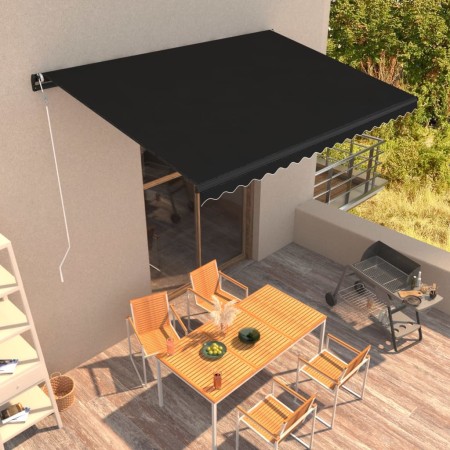 vidaXL Automatisch Einziehbare Markise 500×300 cm Anthrazit 