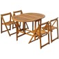 vidaXL 5-tlg. Garten-Essgruppe Klappbar Akazie Massivholz vidaXL 5-tlg. Garten-Essgruppe Klappbar Akazie Massivholz