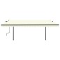 vidaXL Markise Automatisch Einziehbar mit Pfosten 5x3 m Creme vidaXL Markise Automatisch Einziehbar mit Pfosten 5x3 m Creme