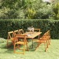 vidaXL Klappbare Gartenstühle 8 Stk. Massivholz Akazie vidaXL Klappbare Gartenstühle 8 Stk. Massivholz Akazie