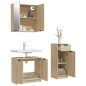 vidaXL 3-tlg. Badmöbel-Set Sonoma-Eiche Holzwerkstoff vidaXL 3-tlg. Badmöbel-Set Sonoma-Eiche Holzwerkstoff