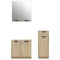 vidaXL 3-tlg. Badmöbel-Set Sonoma-Eiche Holzwerkstoff vidaXL 3-tlg. Badmöbel-Set Sonoma-Eiche Holzwerkstoff