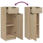 vidaXL 3-tlg. Badmöbel-Set Sonoma-Eiche Holzwerkstoff vidaXL 3-tlg. Badmöbel-Set Sonoma-Eiche Holzwerkstoff