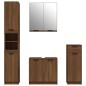 vidaXL 4-tlg. Badmöbel-Set Braun Eichen-Optik Holzwerkstoff vidaXL 4-tlg. Badmöbel-Set Braun Eichen-Optik Holzwerkstoff