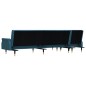 vidaXL Schlafsofa in L-Form Blau 271x140x70 cm Samt vidaXL Schlafsofa in L-Form Blau 271x140x70 cm Samt