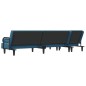 vidaXL Schlafsofa in L-Form Blau 260x140x70 cm Samt vidaXL Schlafsofa in L-Form Blau 260x140x70 cm Samt