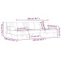 vidaXL Schlafsofa in L-Form Blau 260x140x70 cm Samt vidaXL Schlafsofa in L-Form Blau 260x140x70 cm Samt