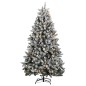 vidaXL Künstlicher Weihnachtsbaum Klappbar 300 LEDs & Kugeln 180 cm vidaXL Künstlicher Weihnachtsbaum Klappbar 300 LEDs & Kugeln 180 cm