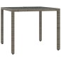 vidaXL 5-tlg. Garten-Essgruppe mit Kissen Grau Poly Rattan vidaXL 5-tlg. Garten-Essgruppe mit Kissen Grau Poly Rattan