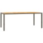 vidaXL 7-tlg. Garten-Essgruppe mit Kissen Grau Poly Rattan vidaXL 7-tlg. Garten-Essgruppe mit Kissen Grau Poly Rattan
