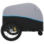 vidaXL Fahrradanhänger Schwarz und Blau 30 kg Eisen vidaXL Fahrradanhänger Schwarz und Blau 30 kg Eisen