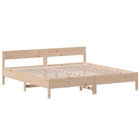 vidaXL Massivholzbett ohne Matratze 180x200 Kiefernholz