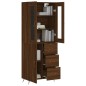vidaXL Highboard Braun Eichen-Optik 69,5x34x180 cm Holzwerkstoff vidaXL Highboard Braun Eichen-Optik 69,5x34x180 cm Holzwerkstoff