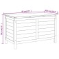 vidaXL Gartenbox 100x50x58 cm Massivholz Tanne vidaXL Gartenbox 100x50x58 cm Massivholz Tanne