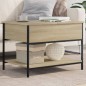 vidaXL Couchtisch Sonoma-Eiche 70x50x50 cm Holzwerkstoff und Metall vidaXL Couchtisch Sonoma-Eiche 70x50x50 cm Holzwerkstoff und Metall