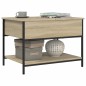 vidaXL Couchtisch Sonoma-Eiche 70x50x50 cm Holzwerkstoff und Metall vidaXL Couchtisch Sonoma-Eiche 70x50x50 cm Holzwerkstoff und Metall