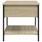 vidaXL Couchtisch Sonoma-Eiche 70x50x50 cm Holzwerkstoff und Metall vidaXL Couchtisch Sonoma-Eiche 70x50x50 cm Holzwerkstoff und Metall