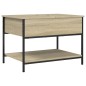 vidaXL Couchtisch Sonoma-Eiche 70x50x50 cm Holzwerkstoff und Metall vidaXL Couchtisch Sonoma-Eiche 70x50x50 cm Holzwerkstoff und Metall