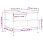 vidaXL Couchtisch Sonoma-Eiche 70x50x50 cm Holzwerkstoff und Metall vidaXL Couchtisch Sonoma-Eiche 70x50x50 cm Holzwerkstoff und Metall