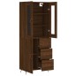 vidaXL Highboard Braun Eichen-Optik 69,5x34x180 cm Holzwerkstoff vidaXL Highboard Braun Eichen-Optik 69,5x34x180 cm Holzwerkstoff