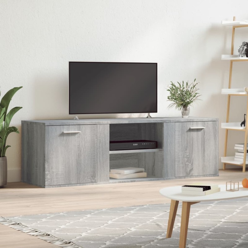 vidaXL TV-Schrank Grau Sonoma 120x34x37 cm Holzwerkstoff vidaXL TV-Schrank Grau Sonoma 120x34x37 cm Holzwerkstoff