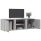 vidaXL TV-Schrank Grau Sonoma 120x34x37 cm Holzwerkstoff vidaXL TV-Schrank Grau Sonoma 120x34x37 cm Holzwerkstoff