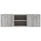 vidaXL TV-Schrank Grau Sonoma 120x34x37 cm Holzwerkstoff vidaXL TV-Schrank Grau Sonoma 120x34x37 cm Holzwerkstoff