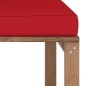 Outdoor-Ecksofa Paletten mit Kissen in Rot Outdoor-Ecksofa Paletten mit Kissen in Rot