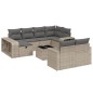 vidaXL 11-tlg. Garten-Sofagarnitur mit Kissen Grau Poly Rattan vidaXL 11-tlg. Garten-Sofagarnitur mit Kissen Grau Poly Rattan