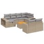 vidaXL 11-tlg. Garten-Sofagarnitur mit Kissen Beige Poly Rattan vidaXL 11-tlg. Garten-Sofagarnitur mit Kissen Beige Poly Rattan