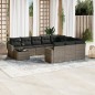 vidaXL 11-tlg. Garten-Sofagarnitur mit Kissen Grau Poly Rattan vidaXL 11-tlg. Garten-Sofagarnitur mit Kissen Grau Poly Rattan