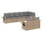 vidaXL 8-tlg. Garten-Sofagarnitur mit Kissen Beige Poly Rattan vidaXL 8-tlg. Garten-Sofagarnitur mit Kissen Beige Poly Rattan