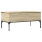 vidaXL Couchtisch Sonoma-Eiche 100x50x45 cm Holzwerkstoff und Metall vidaXL Couchtisch Sonoma-Eiche 100x50x45 cm Holzwerkstoff und Metall