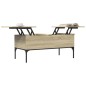 vidaXL Couchtisch Sonoma-Eiche 100x50x45 cm Holzwerkstoff und Metall vidaXL Couchtisch Sonoma-Eiche 100x50x45 cm Holzwerkstoff und Metall