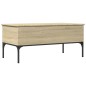 vidaXL Couchtisch Sonoma-Eiche 100x50x45 cm Holzwerkstoff und Metall vidaXL Couchtisch Sonoma-Eiche 100x50x45 cm Holzwerkstoff und Metall