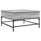 vidaXL Couchtisch Grau Sonoma 80x80x45 cm Holzwerkstoff und Metall vidaXL Couchtisch Grau Sonoma 80x80x45 cm Holzwerkstoff und Metall