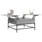 vidaXL Couchtisch Grau Sonoma 80x80x45 cm Holzwerkstoff und Metall vidaXL Couchtisch Grau Sonoma 80x80x45 cm Holzwerkstoff und Metall