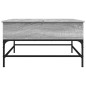 vidaXL Couchtisch Grau Sonoma 80x80x45 cm Holzwerkstoff und Metall vidaXL Couchtisch Grau Sonoma 80x80x45 cm Holzwerkstoff und Metall
