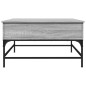vidaXL Couchtisch Grau Sonoma 80x80x45 cm Holzwerkstoff und Metall vidaXL Couchtisch Grau Sonoma 80x80x45 cm Holzwerkstoff und Metall