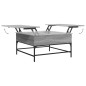 vidaXL Couchtisch Grau Sonoma 80x80x45 cm Holzwerkstoff und Metall vidaXL Couchtisch Grau Sonoma 80x80x45 cm Holzwerkstoff und Metall