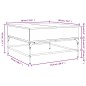 vidaXL Couchtisch Grau Sonoma 80x80x45 cm Holzwerkstoff und Metall vidaXL Couchtisch Grau Sonoma 80x80x45 cm Holzwerkstoff und Metall