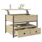 vidaXL Couchtisch Sonoma-Eiche 70x50x50 cm Holzwerkstoff und Metall vidaXL Couchtisch Sonoma-Eiche 70x50x50 cm Holzwerkstoff und Metall