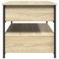 vidaXL Couchtisch Sonoma-Eiche 70x50x50 cm Holzwerkstoff und Metall vidaXL Couchtisch Sonoma-Eiche 70x50x50 cm Holzwerkstoff und Metall