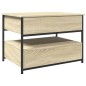 vidaXL Couchtisch Sonoma-Eiche 70x50x50 cm Holzwerkstoff und Metall vidaXL Couchtisch Sonoma-Eiche 70x50x50 cm Holzwerkstoff und Metall
