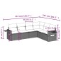 vidaXL 6-tlg. Garten-Sofagarnitur mit Kissen Schwarz Poly Rattan vidaXL 6-tlg. Garten-Sofagarnitur mit Kissen Schwarz Poly Rattan
