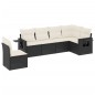 vidaXL 6-tlg. Garten-Sofagarnitur mit Kissen Schwarz Poly Rattan vidaXL 6-tlg. Garten-Sofagarnitur mit Kissen Schwarz Poly Rattan