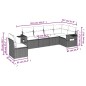 vidaXL 6-tlg. Garten-Sofagarnitur mit Kissen Schwarz Poly Rattan vidaXL 6-tlg. Garten-Sofagarnitur mit Kissen Schwarz Poly Rattan