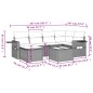 vidaXL 7-tlg. Garten-Sofagarnitur mit Kissen Schwarz Poly Rattan vidaXL 7-tlg. Garten-Sofagarnitur mit Kissen Schwarz Poly Rattan